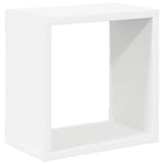 Wall Cube Shelves 4 pcs White and Sonoma Oak 26x15x26 cm