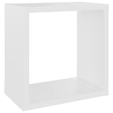 Wall Cube Shelves 6 pcs White and Sonoma Oak 26x15x26 cm