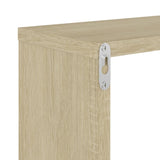 Wall Cube Shelves 6 pcs White and Sonoma Oak 26x15x26 cm - Extra Image