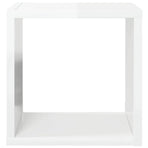 Wall Cube Shelves 6 pcs High Gloss White 26x15x26 cm