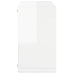Wall Cube Shelves 6 pcs High Gloss White 26x15x26 cm