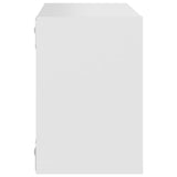 Wall Cube Shelves 4 pcs White 22x15x22 cm