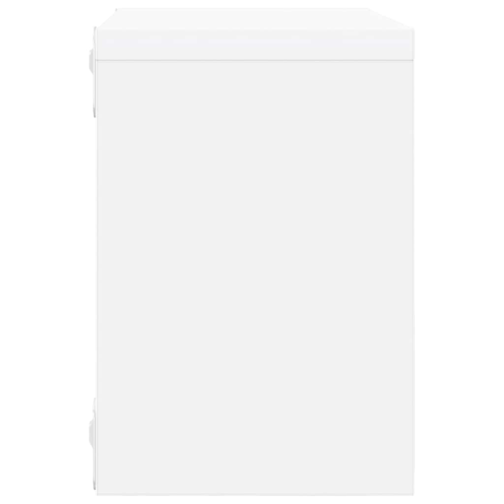 Wall Cube Shelves 6 pcs White 22x15x22 cm
