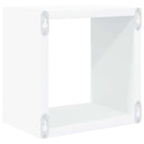 Wall Cube Shelves 6 pcs White 22x15x22 cm