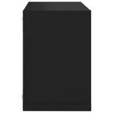 Wall Cube Shelves 6 pcs Black 22x15x22 cm