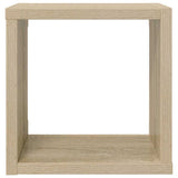 Wall Cube Shelves 2 pcs Sonoma Oak 22x15x22 cm