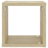 Wall Cube Shelves 6 pcs Sonoma Oak 22x15x22 cm