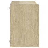 Wall Cube Shelves 6 pcs Sonoma Oak 22x15x22 cm