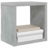Wall Cube Shelves 4 pcs Concrete Grey 22x15x22 cm