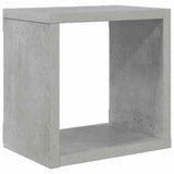Wall Cube Shelves 4 pcs Concrete Grey 22x15x22 cm