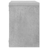 Wall Cube Shelves 4 pcs Concrete Grey 22x15x22 cm