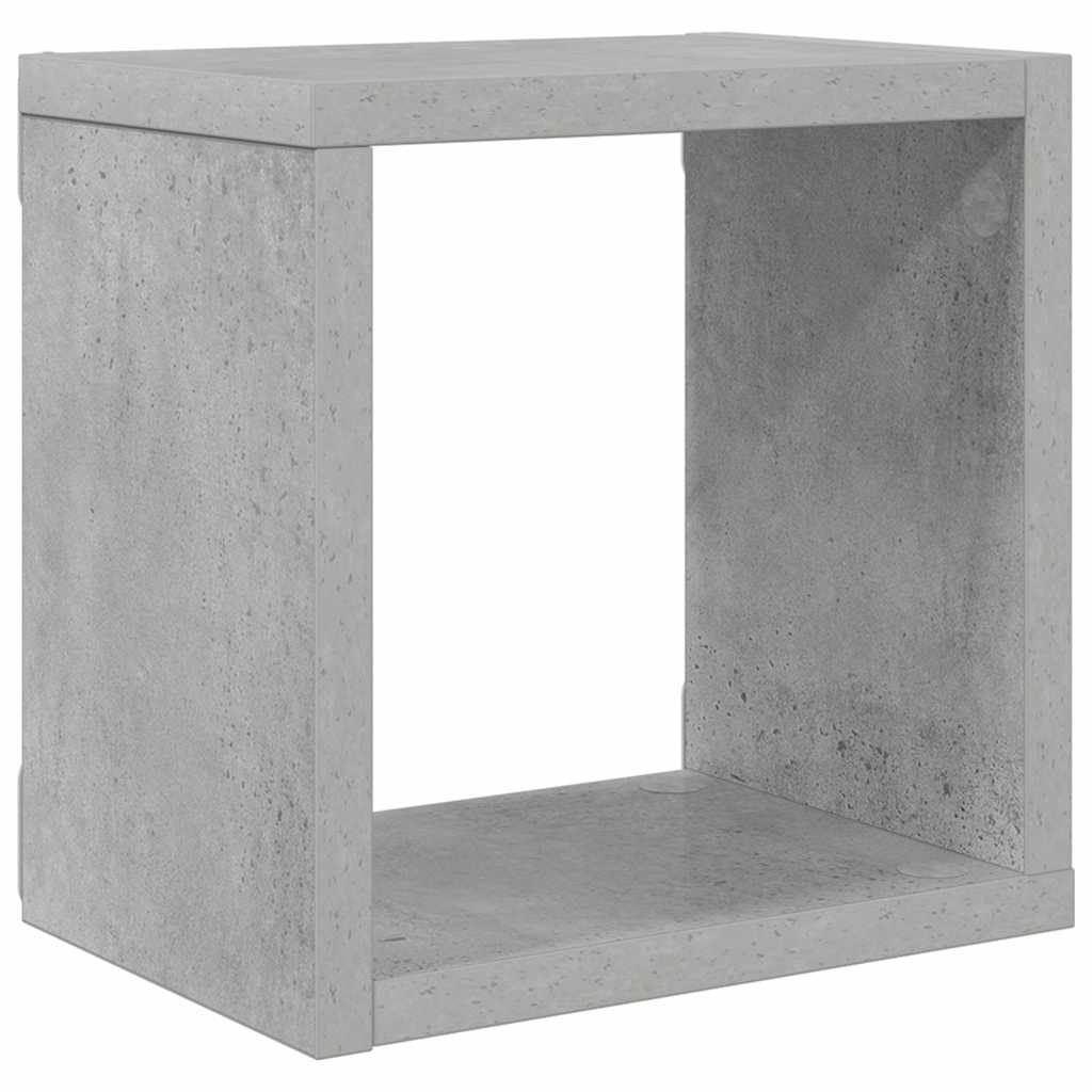 Wall Cube Shelves 6 pcs Concrete Grey 22x15x22 cm