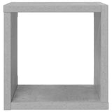 Wall Cube Shelves 6 pcs Concrete Grey 22x15x22 cm - Rear View