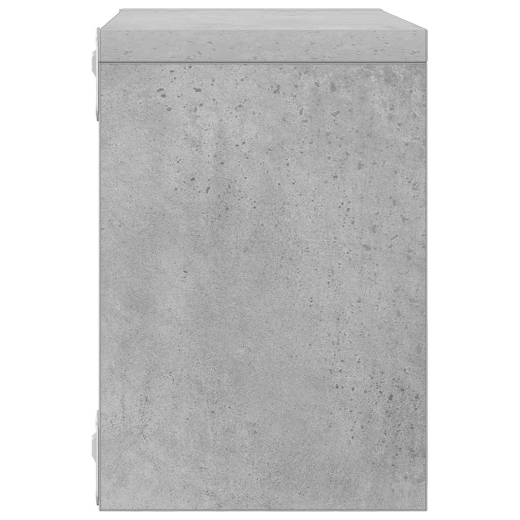 Wall Cube Shelves 6 pcs Concrete Grey 22x15x22 cm