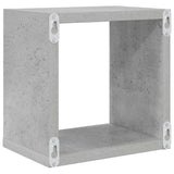 Wall Cube Shelves 6 pcs Concrete Grey 22x15x22 cm