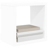 Wall Cube Shelves 2 pcs White and Sonoma Oak 22x15x22 cm