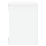 Wall Cube Shelves 2 pcs White and Sonoma Oak 22x15x22 cm