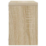Wall Cube Shelves 2 pcs White and Sonoma Oak 22x15x22 cm