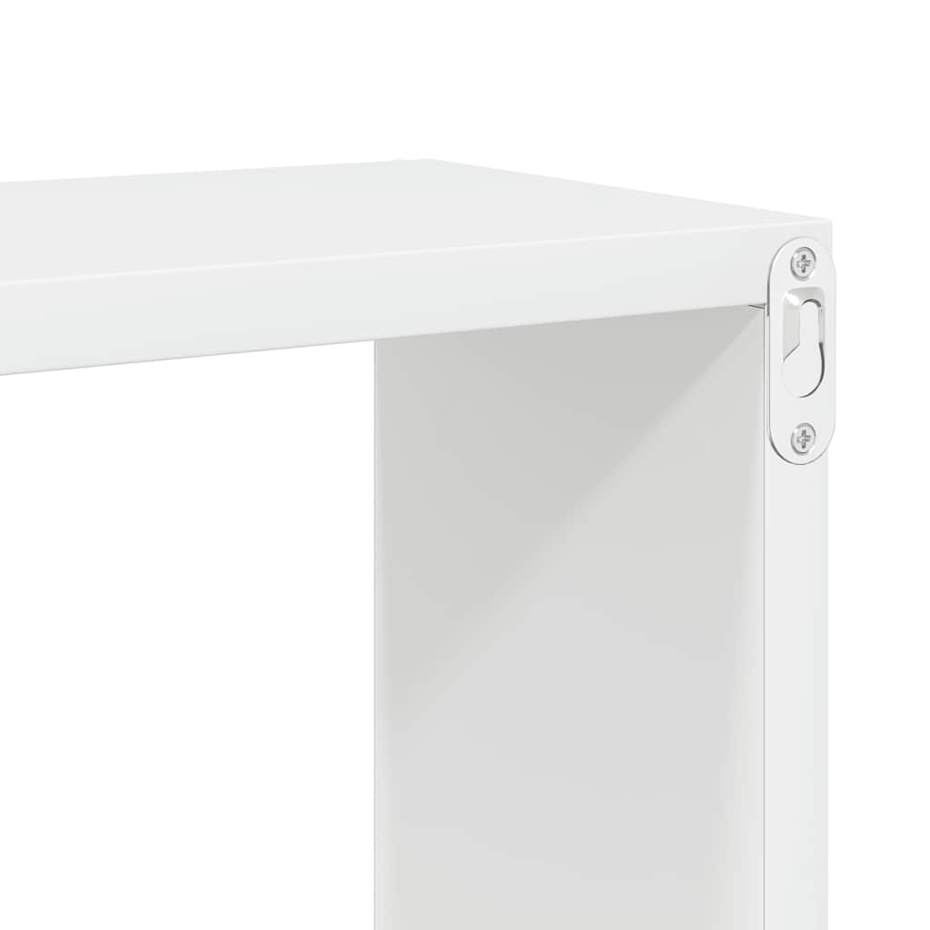 Wall Cube Shelves 2 pcs High Gloss White 22x15x22 cm