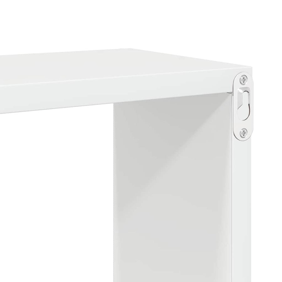 Wall Cube Shelves 4 pcs High Gloss White 22x15x22 cm