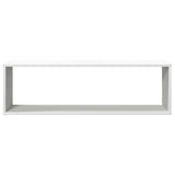 Wall Cube Shelves 2 pcs White 100x15x30 cm Engineered Wood
