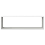 Wall Cube Shelves 4 pcs White 100x15x30 cm Engineered Wood