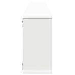 Wall Cube Shelves 4 pcs White 100x15x30 cm Engineered Wood