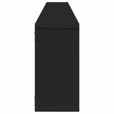 Wall Cube Shelves 6 pcs Black 100x15x30 cm Engineered Wood