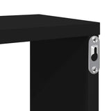 Wall Cube Shelves 6 pcs Black 100x15x30 cm Engineered Wood - Extra Image