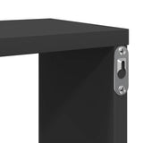 Wall Cube Shelves 2 pcs Grey 100x15x30 cm Engineered Wood