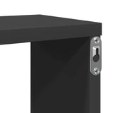 Wall Cube Shelves 4 pcs Grey 100x15x30 cm Engineered Wood - Extra Image