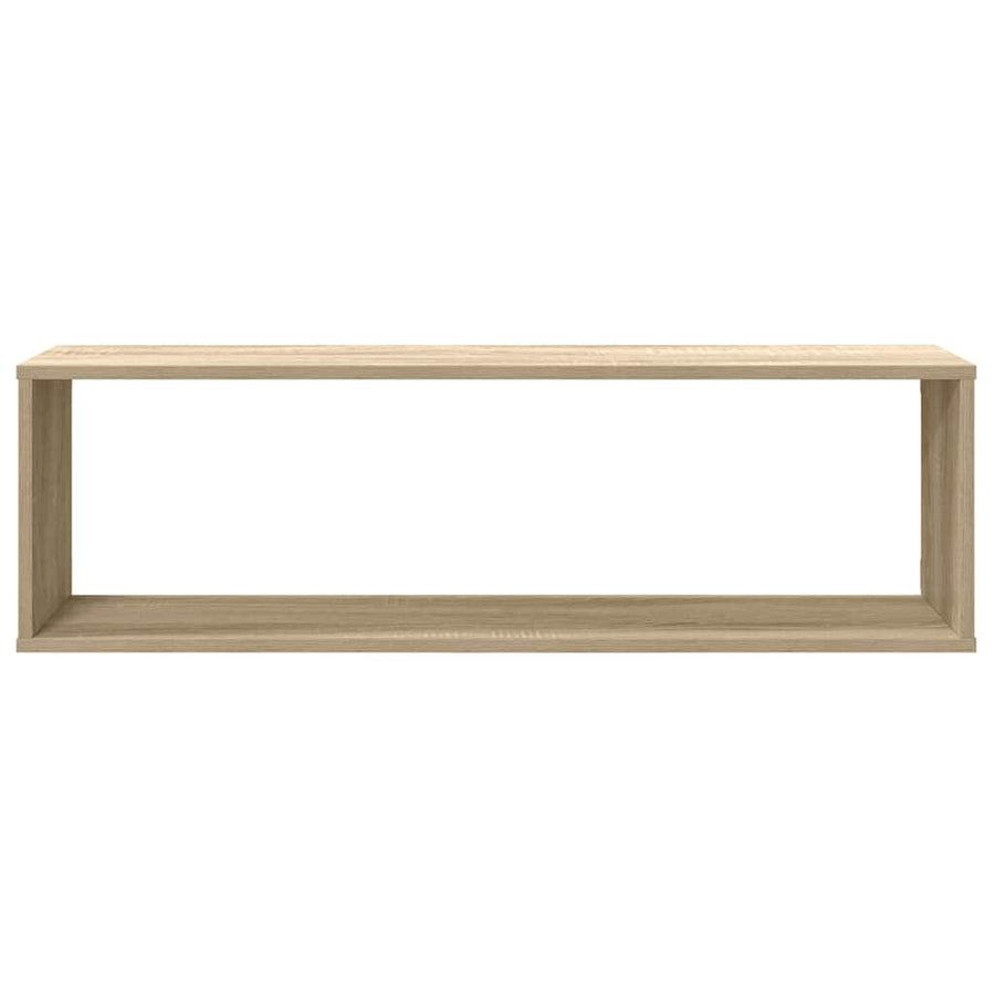 Wall Cube Shelves 4 pcs Sonoma Oak 100x15x30 cm Engineered Wood