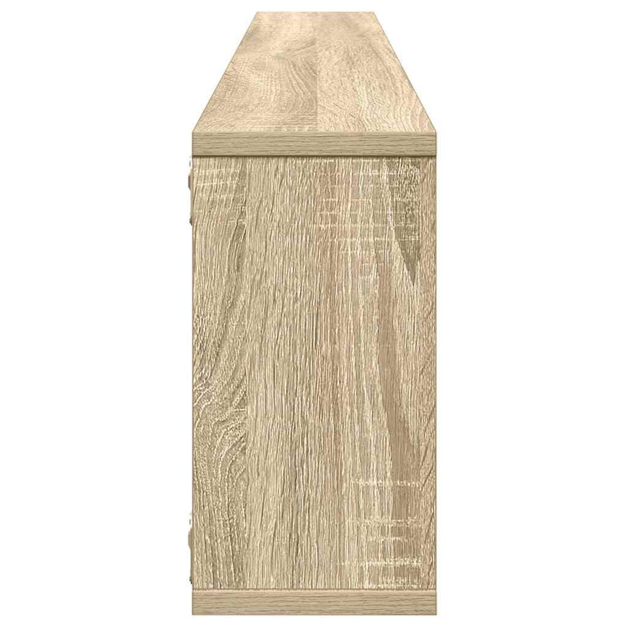 Wall Cube Shelves 4 pcs Sonoma Oak 100x15x30 cm Engineered Wood