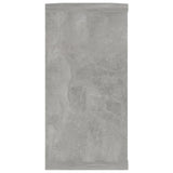 Wall Cube Shelves 2 pcs Concrete Grey 100x15x30 cm Engineered Wood - Low Angle