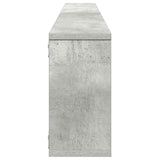 Wall Cube Shelves 4 pcs Concrete Grey 100x15x30 cm Engineered Wood