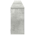 Wall Cube Shelves 4 pcs Concrete Grey 100x15x30 cm