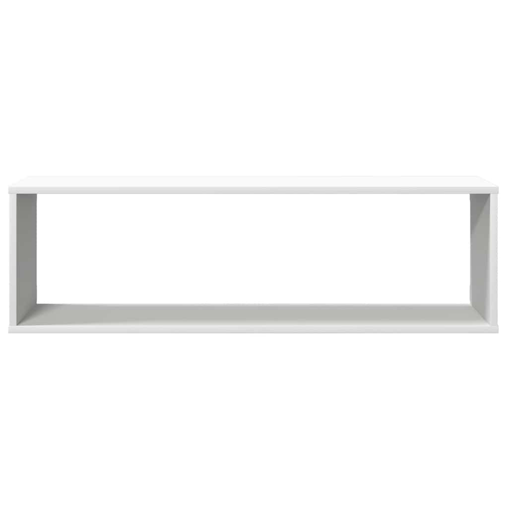 Wall Cube Shelves 6 pcs White&Sonoma Oak 100x15x30 cm Engineered Wood