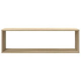 Wall Cube Shelves 6 pcs White&Sonoma Oak 100x15x30 cm Engineered Wood - Extra Image