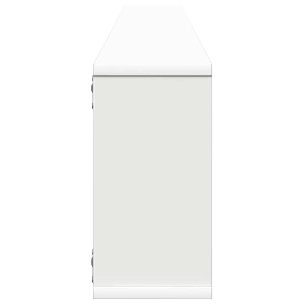 Wall Cube Shelves 6 pcs White&Sonoma Oak 100x15x30 cm Engineered Wood