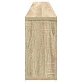 Wall Cube Shelves 6 pcs White&Sonoma Oak 100x15x30 cm Engineered Wood