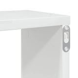 Wall Cube Shelves 4 pcs High Gloss White 100x15x30 cm Engineered Wood - Extra Image