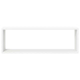 Wall Cube Shelves 2 pcs White 80x15x26.5 cm Engineered Wood