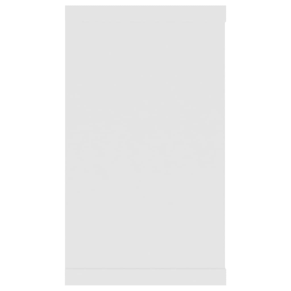 Wall Cube Shelves 2 pcs White 80x15x26.5 cm Engineered Wood