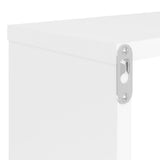 Wall Cube Shelves 2 pcs White 80x15x26.5 cm Engineered Wood