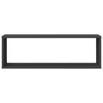 Wall Cube Shelves 2 pcs Grey 80x15x26.5 cm Engineered Wood