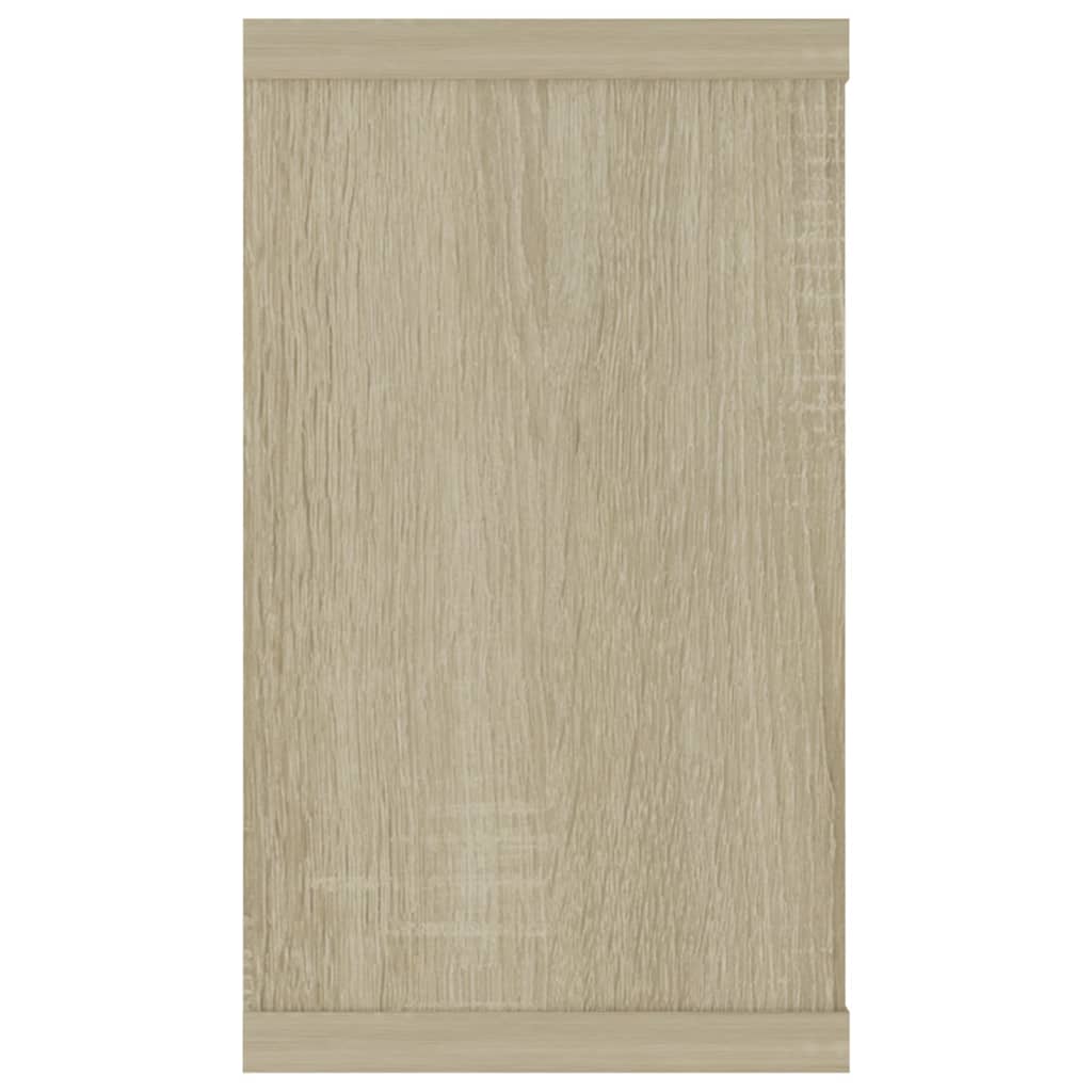 Wall Cube Shelves 2 pcs Sonoma Oak 80x15x26.5 cm Engineered Wood