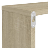 Wall Cube Shelves 2 pcs Sonoma Oak 80x15x26.5 cm Engineered Wood