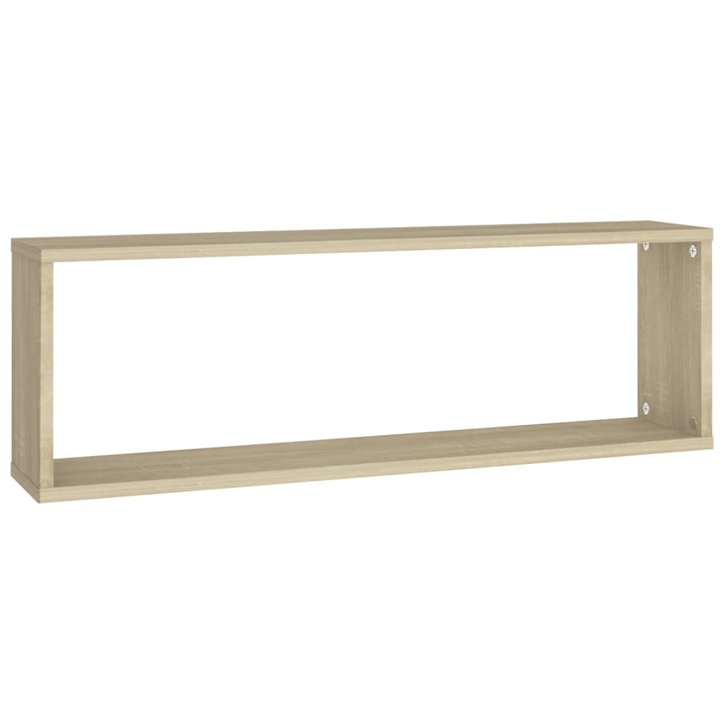 Wall Cube Shelves 4 pcs Sonoma Oak 80x15x26.5 cm Engineered Wood