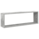 Wall Cube Shelves 4 pcs Concrete Grey 80x15x26.5 cm Engineered Wood