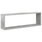 Wall Cube Shelves 4 pcs Concrete Grey 80x15x26.5 cm